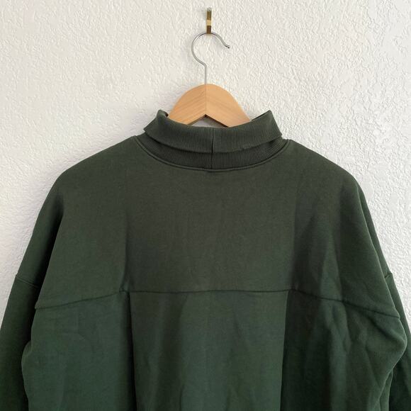 Tuckernuck Pomander Place Porter Sweatshirt Dress Forest Green Turtleneck Small - Picture 6 of 9